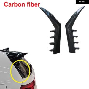 2個 車用リアウィンドウ サイドスポイラー ウィング フォルクスワーゲン ゴルフ 8 MK8 GTI GTD TSI TD PRO GTI RLINE 2020-2023 - Carbon Fiber