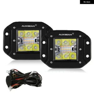 5インチ 72W 埋め込み型LEDポッドライト 6モード メモリ機能付き ハーネス 付きドライビングランプ トラック ピックアップ オフロード - 1 set