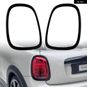 MINI COOPER F55 F56 F57 ONE S JCW 2014-2021 フロント ヘッドライト リア テールライト サラウンド トリム スタイリング 外装 装飾 カバー - Black Tail lights