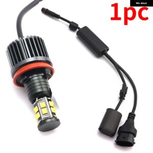 160W ホワイト エンジェルアイ リングマーカー 車サイドライト LED 電球 オートランプ BMW X5 X5M E70 X6 X6M E71 2007-2011 - White-1pc