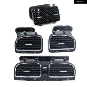 車用 エアコン 吹き出し口センター アームレスト エアベント アセンブリ ベント VW GOLF 6 GTI MK6 2009-2013 5KD 819 703 5KD819704 - D-Set
