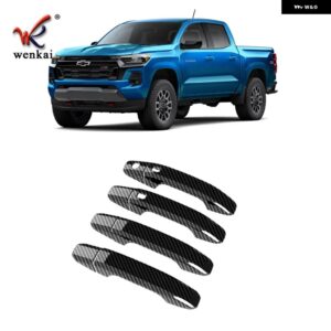 ドアハンドル カバー キャップ ステッカー 2024 シボレー コロラドアクセサリー - CARBON