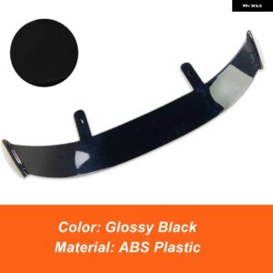 VW シロッコ 2009 10 11 12 13 14 15 16 17 18 スタンダードモデル リアルーフ トランク リッド カースポイラー ウィング 外装 アクセサリーパーツ - Glossy Black