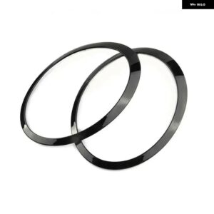 MINI COOPER R55 R56 R57 R58 R59 2007-2015 S ハッチバック クラブマン クーペ コンバーチブル ロードスター ヘッドライト / テールライト トリム リング - Black Headlights