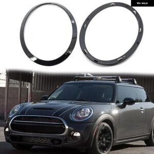 MINI F55 F56 F57 COOPER S JCW ONE 2014-2021 フロント ヘッドライト / リア テールライト サラウンド トリム リング スタイリング ライトデコレーション - Black Headlights