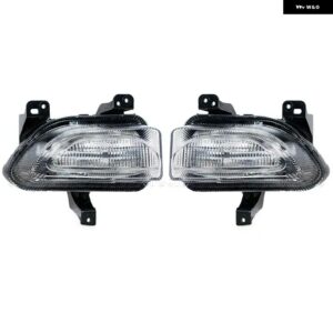 ジープ レネゲード 2015-2018 フォグランプ DRL ヘッドライト フォグランプ デイタイム ランニングライト ドライビングライト フォグランプ LED ハロゲン - LED-1Pair