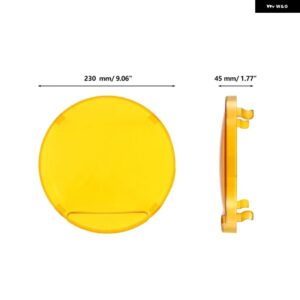 7/9インチ LED ドライビングライト カバー ラウンド アンバー ランプカバー - 9inch