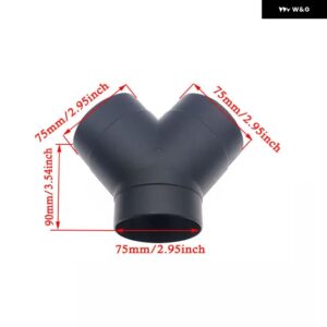 エアベント ダクト Y T L フラットピースエルボ パイプ アウトレット 排気コネクタジョイナー WEBASTO EBERSPAECHER ディーゼル パーキング ヒーター - Y-75mm