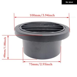 ウォームヒーター パーキング ヒーター 90MM 75MM 60MM 42MM エアベント カーヒーター エア アウトレット 方向性回転可能 WEBASTO トラック カーパーツ - 75mm-1