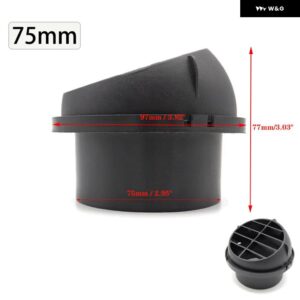 ウォームヒーター パーキング ヒーター 90MM 75MM 60MM 42MM エアベント カーヒーター エア アウトレット 方向性回転可能 WEBASTO トラック カーパーツ - 75mm