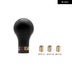 ギア シフト ノブ シビック 三菱 日産 BMW VW マニュアル トランス ミッション シフター レバー ノブ ギア M10X1.5 1.25 M8X1.25 - black