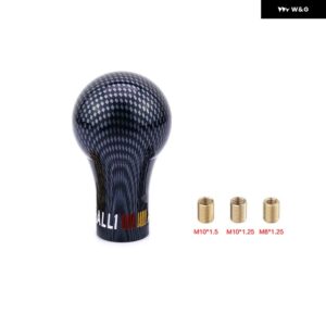 ギア シフト ノブ シビック 三菱 日産 BMW VW マニュアル トランス ミッション シフター レバー ノブ ギア M10X1.5 1.25 M8X1.25 - Carbon Grain