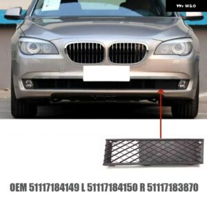 BMW 7シリーズ F01 F02 2007-2012 フロントバー グリル フォグライト フレーム ベンチレーションネットワーク OEM 51117184149 51117184150 51117183870 - D
