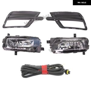 VW キャディ 2016-19 カー スタイリング ハロゲン フォグランプ ライト グリル カバー ワイヤー ハーネス アセンブリ - set