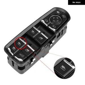 ウィンドウスイッチ ボタン キャップカバー 運転席側 マスター側 ポルシェ パナメーラ / カイエン 2010-2016 マカン 2014-2018 - NO.3 Button