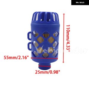 カーオート 25MM ディーゼル パーキング ヒーター エアインテーク フィルター サイレンサー クリップ付き EBERSPACHER WEBASTO DOMETIC - blue