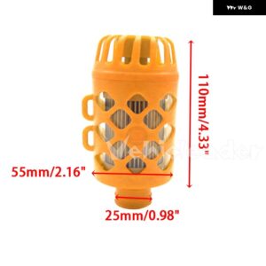 カーオート 25MM ディーゼル パーキング ヒーター エアインテーク フィルター サイレンサー クリップ付き EBERSPACHER WEBASTO DOMETIC - Orange