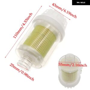 カーオート 25MM ディーゼル パーキング ヒーター エアインテーク フィルター サイレンサー クリップ付き EBERSPACHER WEBASTO DOMETIC - Filter 3