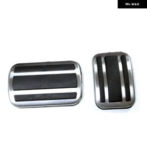 カーレスト ブレーキ アクセル 燃料 ガス ペダル カバー パッド プジョー 3008 5008 GT DS DS 7 クロスバック LHD ペダル パッド マット カバー - AT 2pcs
