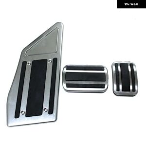 カーレスト ブレーキ アクセル 燃料 ガス ペダル カバー パッド プジョー 3008 5008 GT DS DS 7 クロスバック LHD ペダル パッド マット カバー - AT 3PCS