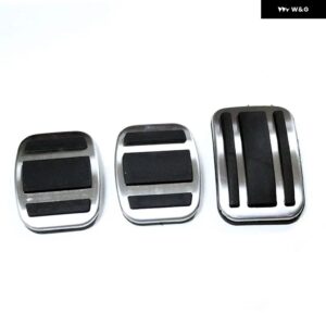 カーレスト ブレーキ アクセル 燃料 ガス ペダル カバー パッド プジョー 3008 5008 GT DS DS 7 クロスバック LHD ペダル パッド マット カバー - MT 3pcs