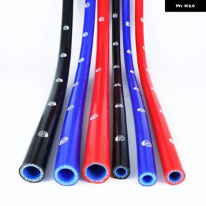 シリコン チューブ ホース ラジエーター インタークーラーシリコン パイプ ライン 汎用 編組 チューブ 3層1M - 8MM blue