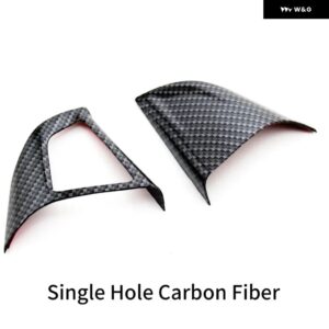 シボレー クルーズ トラック ス トラッカー ソニック オニックス アベオ オーランド ABS 車 ステアリングホイール グリッター 装飾 カバー ステッカー - carbon single hole