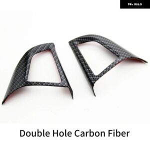 シボレー クルーズ トラック ス トラッカー ソニック オニックス アベオ オーランド ABS 車 ステアリングホイール グリッター 装飾 カバー ステッカー - carbon double hole