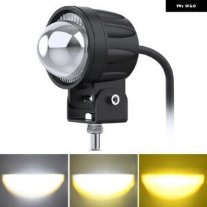 NLPEARL 12V 24V LED作業灯 オートバイ バイク スポットライト ハイ/ロービーム 運転用 ヘッドライト ホワイト イエロー LED フォグランプ 車用補助灯 - 1PCS2