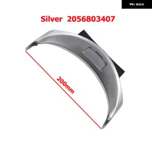 コンソール アームレスト ボタン 中央 収納 ボックス スイッチカバー メルセデス ベンツ W205 W253 C クラス GLC A2056803407 2056803407 - Silver-200mm