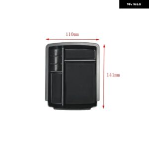 アームレスト 収納 ボックス センター コンソール オーガナイザー フォルクスワーゲン VW ゴルフ 7 MK7 VII 5G GT I R 2013-2018 オーガナイザー - Rubber pad