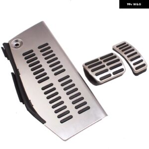 LHD カー パッド フットレスト フォルクスワーゲン ポロ VW ゴルフ 4 ボーラ ビートル RSI GTI R32 アウディ A3 SEAT ステンレス ペダル パッド - AT