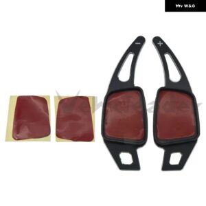 アルミ製 ステアリングホイール シフト パドル シフター アウディ A4 A5 2017 Q7 TTS 2016 2017 TT 2015 2016 2017 拡張アクセサリー - black