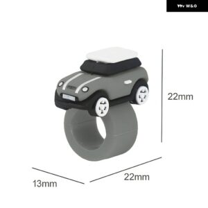 シリコン 汎用 ミニクーパーF55 F56 F60 R55 R56 R60 R61アクセサリー ステッカー 車AC CDノブスタートストップ ボタン リングカバー - D