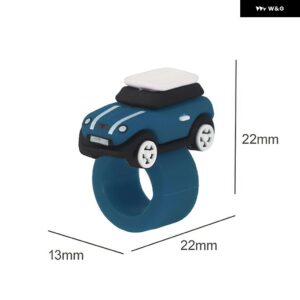 シリコン 汎用 ミニクーパーF55 F56 F60 R55 R56 R60 R61アクセサリー ステッカー 車AC CDノブスタートストップ ボタン リングカバー - L