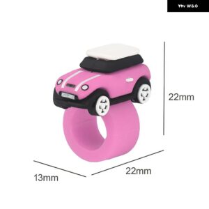 シリコン 汎用 ミニクーパーF55 F56 F60 R55 R56 R60 R61アクセサリー ステッカー 車AC CDノブスタートストップ ボタン リングカバー - B