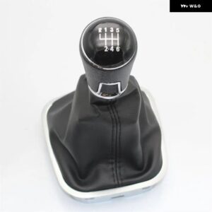 VW ポロ 6R 6C 2009-18 カー スタイリング 5/6速ギアスティック ギア シフト ノブ ブーツ - 6 speed