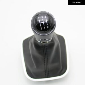 VW ポロ 6R 6C 2009-18 カー スタイリング 5/6速ギアスティック ギア シフト ノブ ブーツ - 5 speed