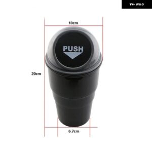 シボレー クルーズ マリブ トラック ス ローバ キャプティバ アベオ エクイノックス フォード フォーカス 車用ゴミ箱 ゴミダストケース アクセサリー - black