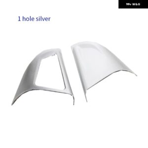 シボレー クルーズ セダン ハッチバック 2009 - 2015 トラック ス クロームアクセサリー カー ステアリングホイール カバー トリム ステッカー - 1 hole silver