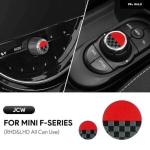 カーアクセサリー MINI COOPER F55 F56 F57 F60 COUNTRYMAN CLUBMAN 中央 コントロール ボリューム マルチメディア ボタン ノブ ステッカー スタイリング - jcw-2pcs