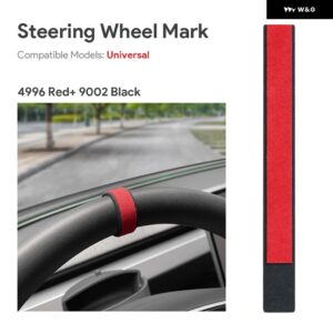 BMW 1 2 3 4 5 7 X1 X2 X3 X5 X6 F10 F20 F30 E60 E90 G20 G01 車用 ステアリングホイール トップマーカー イタリアンプレミアムスエードアクセサリー - 4996-9002