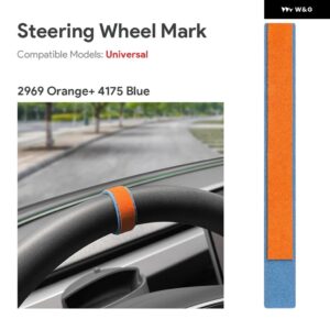 BMW 1 2 3 4 5 7 X1 X2 X3 X5 X6 F10 F20 F30 E60 E90 G20 G01 車用 ステアリングホイール トップマーカー イタリアンプレミアムスエードアクセサリー - 2969-4175