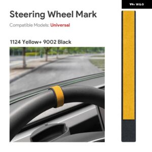 BMW 1 2 3 4 5 7 X1 X2 X3 X5 X6 F10 F20 F30 E60 E90 G20 G01 車用 ステアリングホイール トップマーカー イタリアンプレミアムスエードアクセサリー - 1124-9002