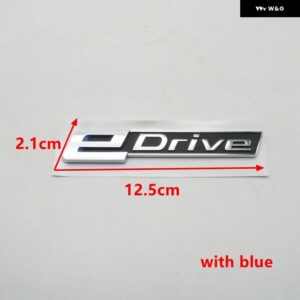 EDRIVEエンブレム 車サイドフェンダー ステッカー リアテールレターバッジ トランク ロゴ X1 X3 X5 X6 X7 I8 I3 E DRIVE - big one