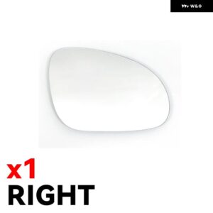 VW ゴルフ GTI 6 MK6 2009-2012 車用 左右バックミラー サイドウィングミラー ガラス 加熱式 外装 パーツ 広角リアビュー - 1PC Right