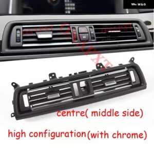 LHD リア/左/右/中央 エアコン グリル ACベント アウトレット パネ??ル BMW 5シリーズ F10 F11 F18 520I 523I 525I 528I 535I - centre with chrome