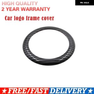 BMW 1シリーズ M135I M140I F20 F21 トランク ドア 装飾 車ロゴ フレーム カバー 車リアバッジロゴエンブレムリング トリム 装飾 - Carbon　Fiber　Finish