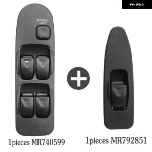 MR740599 MR792851 電動ウィンドウスイッチリフター 三菱 カリスマ 1995-2006 三菱 スペーススター MR 740 599 - 2pcs