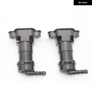 アウディ A4 B6 セダン アバント 2000-05 ヘッドライト ウォッシャー リフト シリンダー スプレーノズル ジェット + カバー キャップ - Dark Grey